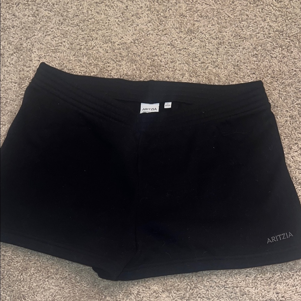 Aritzia Jet Black Athletic Shorts